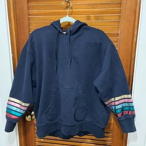 Boden women’s Dark Blue with Colorful Stripes